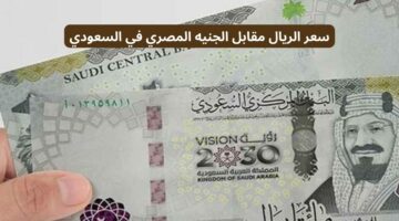 يبداء في الهبوط.. سعر الريال السعودي مقابل الجنية في البنوك المصرية اليوم