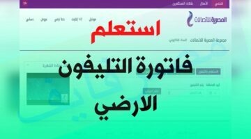 “بسرعة قبل ما تدفع غرامة” .. اعرف طرق سداد فاتورة التليفون الأرضي شهر أبريل 2024| وهذه قيمة الغرامة 