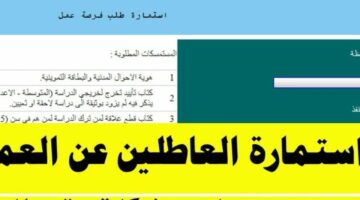 بهذه الخطوات.. شروط التسجيل في استمارة منصة مهن للعاطلين 2024 بالعراق