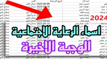 اسمك نزل هسه.. الاستعلام عن اسماء الرعاية الاجتماعية الوجبة الأخيرة عبر مظلتي pdf