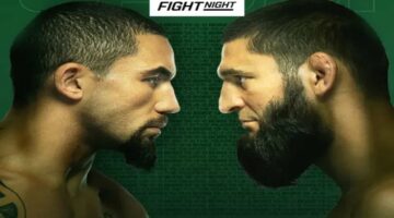 “معركة الأبطال” .. موعد نزال حمزة شيماييف ضد روبرت ويتيكر UFC FIGHT NIGHT في العاصمة السعودية الرياض على القنوات الناقلة