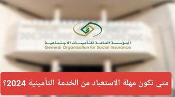 التأمينات الاجتماعية توضح .. متى تكون مهلة الاستبعاد من الخدمة التأمينية 2024 ؟