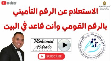 وانته قاعد في بيتك.. الاستعلام عن برنت التأمينات إلكترونيا بالرقم القومي