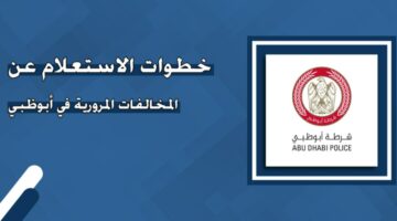 الاستعلام عن المخالفات المرورية برقم اللوحة أبو ظبي الإمارات2024