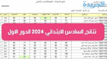 رسميًا بالاسم والرقم الامتحاني.. استعلم عن نتائج الصف السادس الابتدائي كركوك 2024