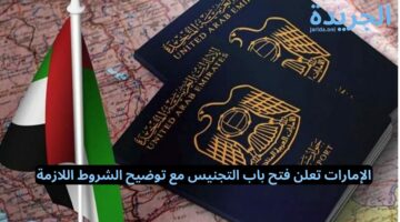 الإمارات تعلن عن فتح باب التجنيس لهذه الدول بالشروط الجديدة