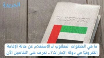 ما هي الخطوات المطلوب لــ الاستعلام عن حالة الإقامة إلكترونيًا في دولة الإمارات؟.. تعرف على التفاصيل الآن