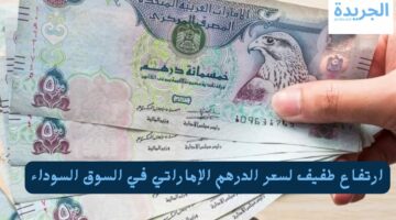 ارتفاع طفيف لسعر الدرهم الإماراتي في السوق السوداء