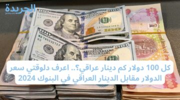 كل 100 دولار كم دينار عراقي؟.. اعرف دلوقتي سعر الدولار مقابل الدينار العراقي في البنوك 2024