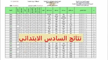 كافة التفاصيل بشأن إعلان نتائج المرحلة الابتدائية السادسة عبر الموقع الرسمي للتعليم الأساسي