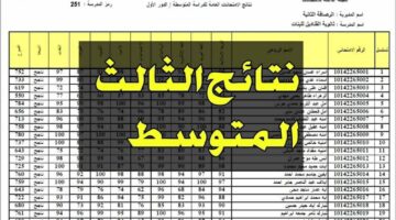 رابط مفتووووح.. الاستعلام عن نتائج الثالث المتوسط 2024 محافظة دهوك