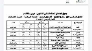 لجميع الصفوف.. جدول امتحانات نصف العام 2025 بمحافظة الجيزة – الجريدة