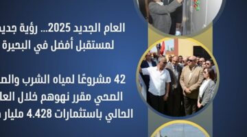 24 مشروعًا لمياه الشرب والصرف الصحي مقرر نهوهم خلال العام الحالي باستثمارات 4.428 مليار جنيه بالبحيرة – الجريدة