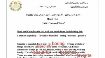 مراجعات نهائية.. جميع اسئلة تقييمات الوزارة في اللغة الإنجليزية لـ الصف الثالث الإعدادي – الجريدة