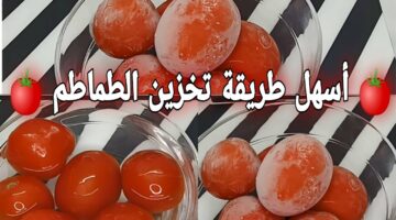 رمضان قرب طريقة تخزين وتفريز الطماطم بدون جهد