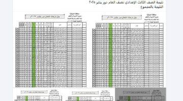 نتيجة الشهادة الإعدادية محافظة المنوفية 2025 – الجريدة