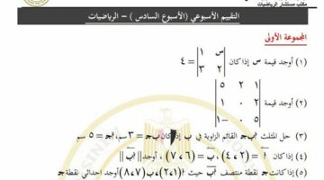 مراجعات نهائية: تقييم الرياضيات للصف الأول الثانوي