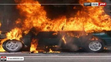 احتراق سيارة ملاكي بسبب الألعاب النارية في القليوبية | الحوادث – الجريدة